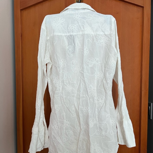 C. P. W. (Central Park West) white Summer blouse - Picture 5 of 6